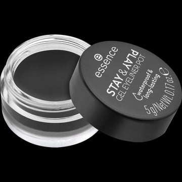 essence STAY & PLAY GEL EYELINER POT 01 Black 5g
